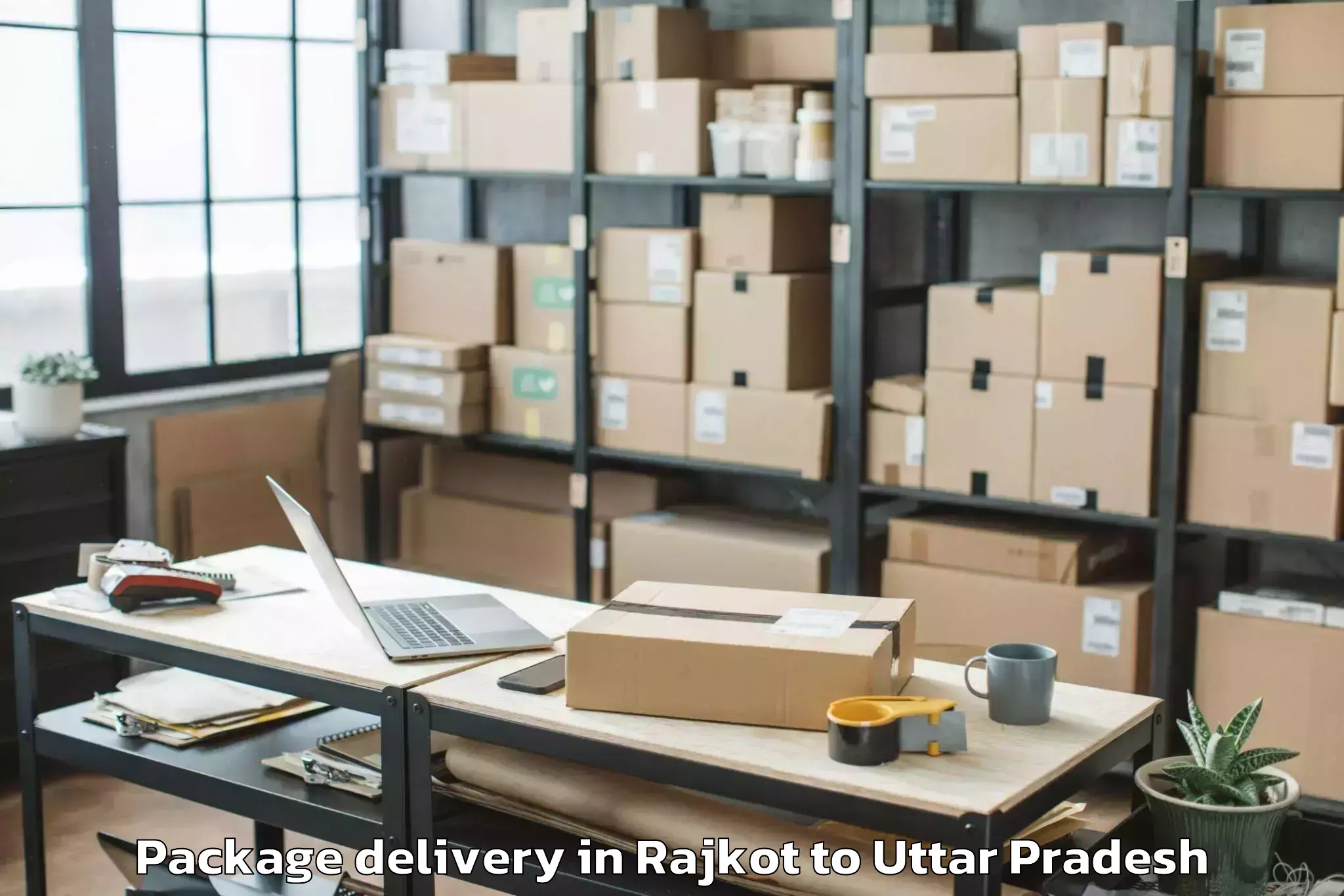 Affordable Rajkot to Bareli Package Delivery